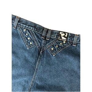 Vtg Stagecoach Rockies Rocky Mountain High Waisted Western Blue Jeans Size 19/20